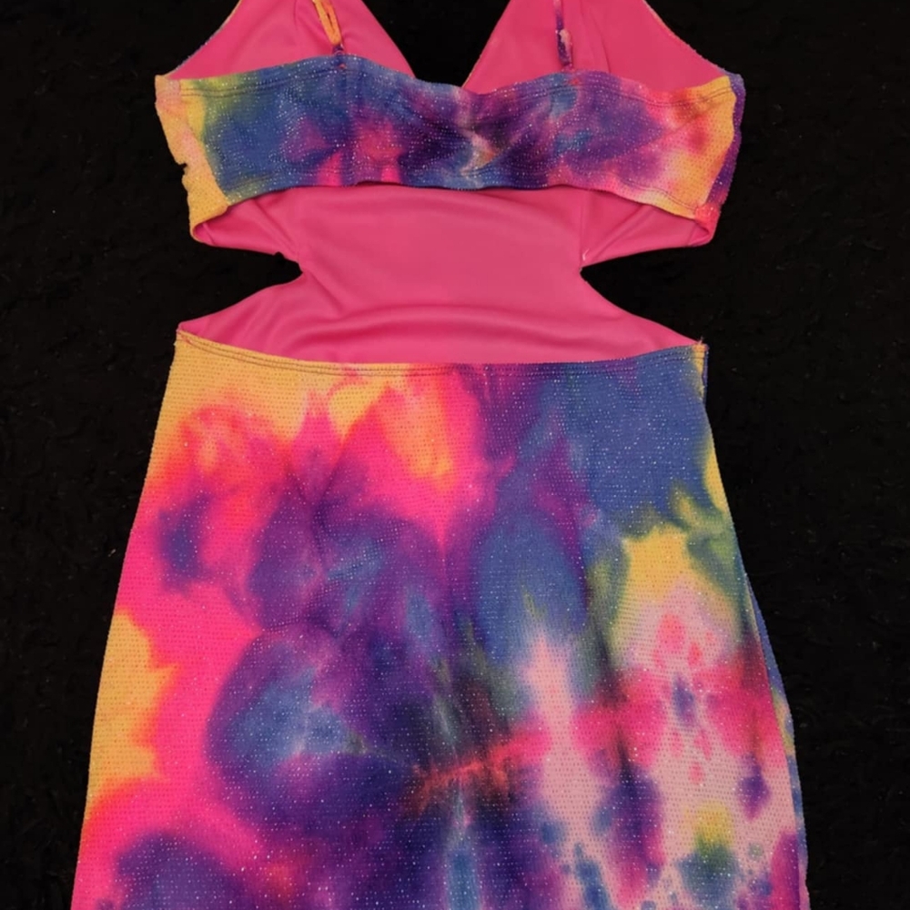 Tie dye open back dress - Picture 2 of 4